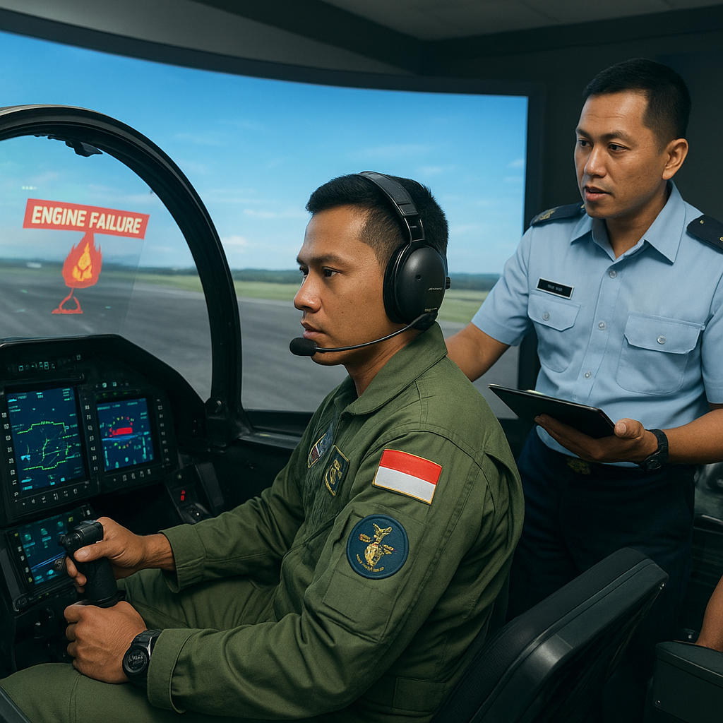 TNI AU Manfaatkan Simulator Penerbangan untuk Latih Refleks Pilot Tempur