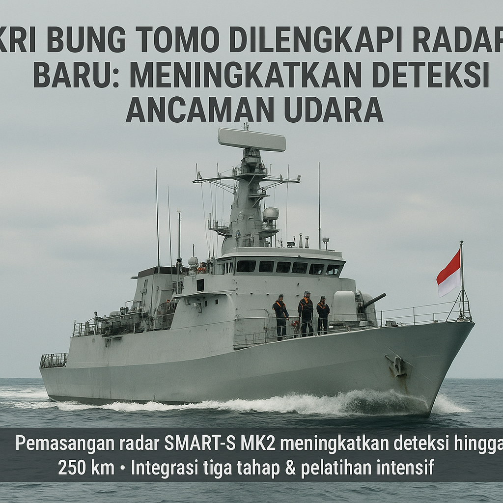 KRI Bung Tomo Dilengkapi Radar Baru: Meningkatkan Deteksi Ancaman Udara