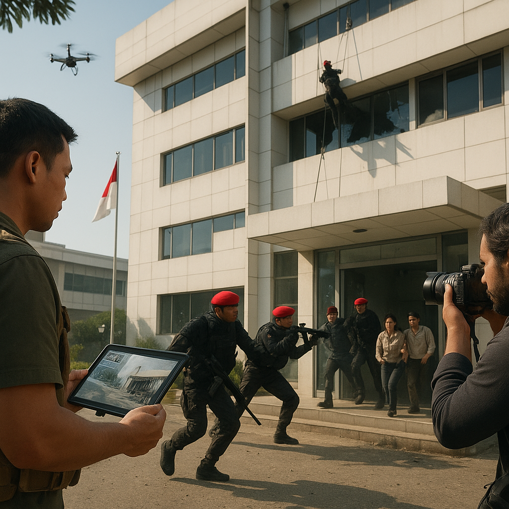 Kopassus Latihan Penanggulangan Teror: Simulasi Serangan Balasan Cepat