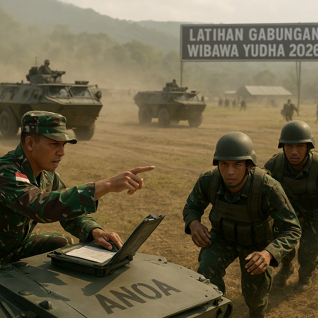 TNI AD Uji Manuver Batalyon Infanteri Mekanis dalam Latihan Gabungan Wibawa Yudha 2026