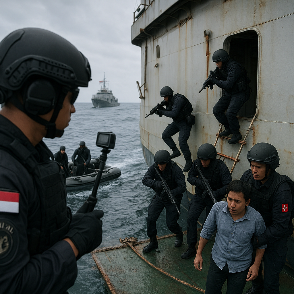 Latihan Anti-Penyanderaan di Kapal TNI AL: Prosedur Penanganan Terorisme Laut di Selat Malaka