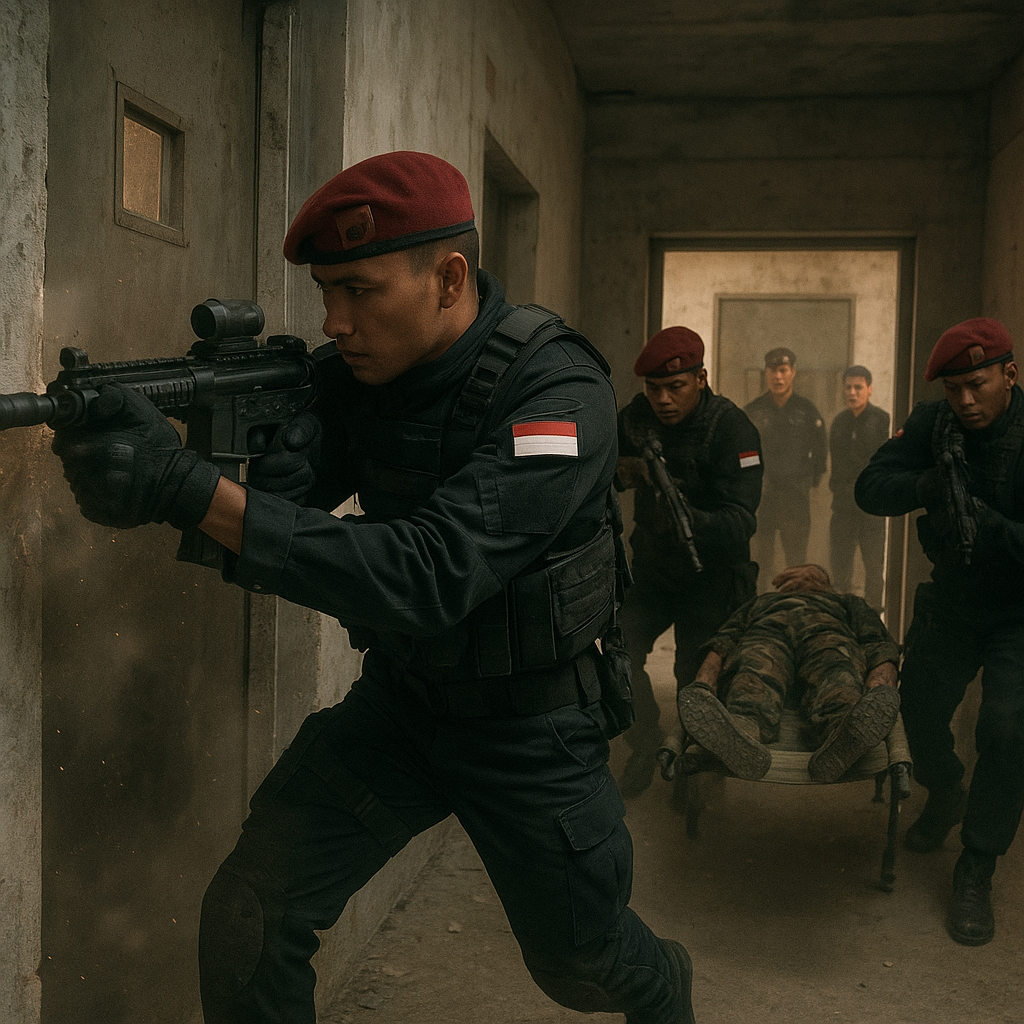 Kopassus Latihan CQB di Fasilitas Urban: Langkah-Langkah Pembersihan Ruangan Taktis