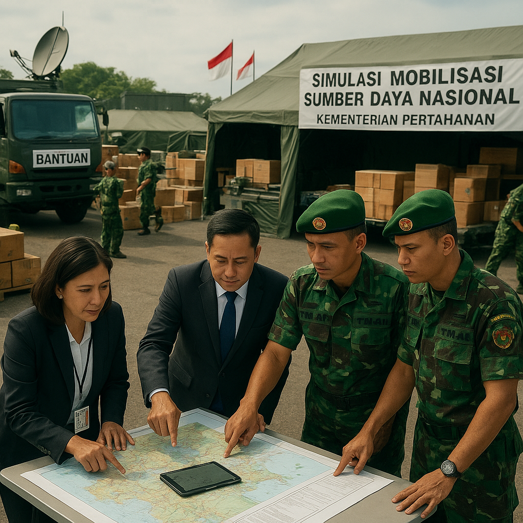 Kementerian Pertahanan Gelar Simulasi Mobilisasi Sumber Daya Nasional untuk Dukung Doktrin Pertahanan Semesta