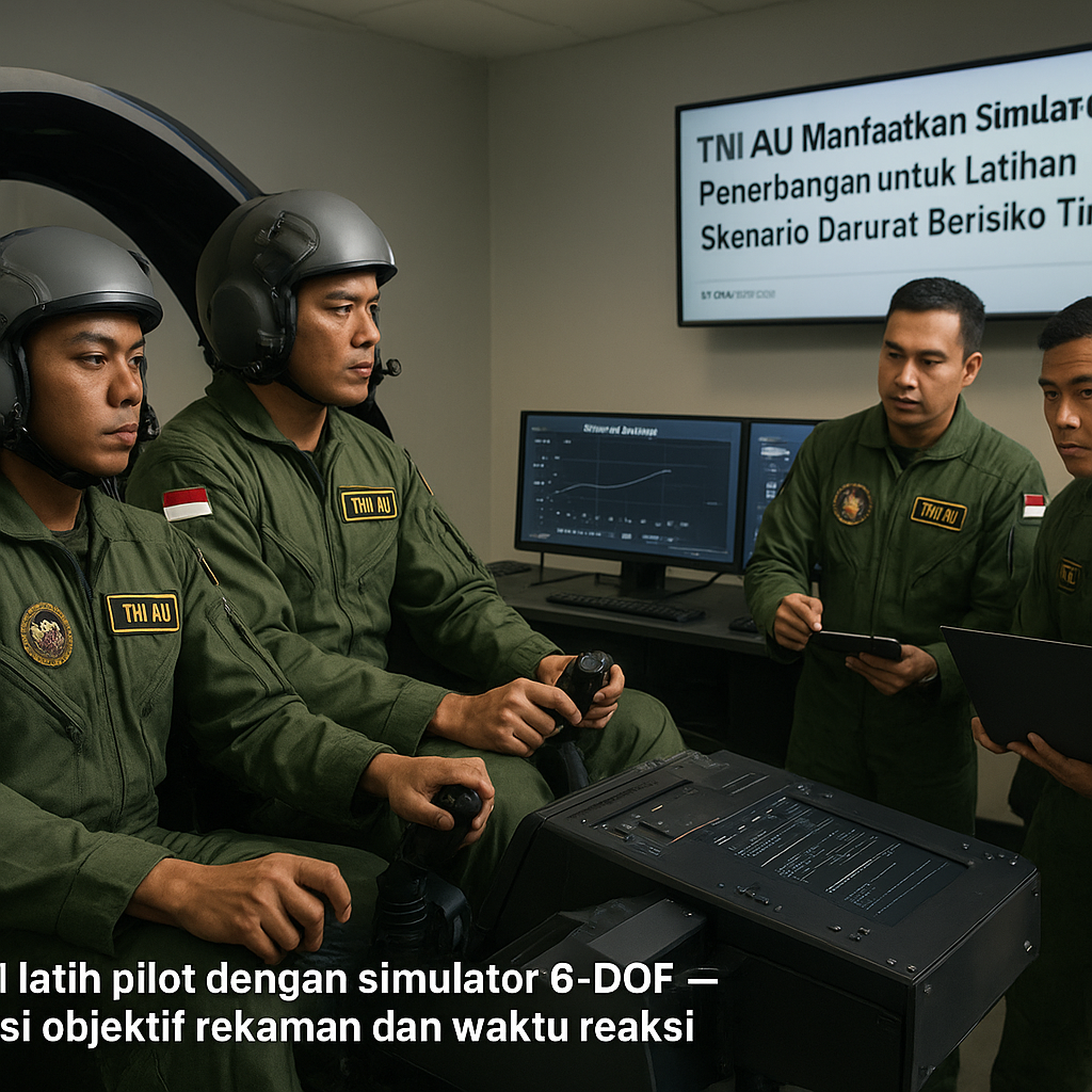 TNI AU Manfaatkan Simulator Penerbangan untuk Latihan Skenario Darurat Berisiko Tinggi
