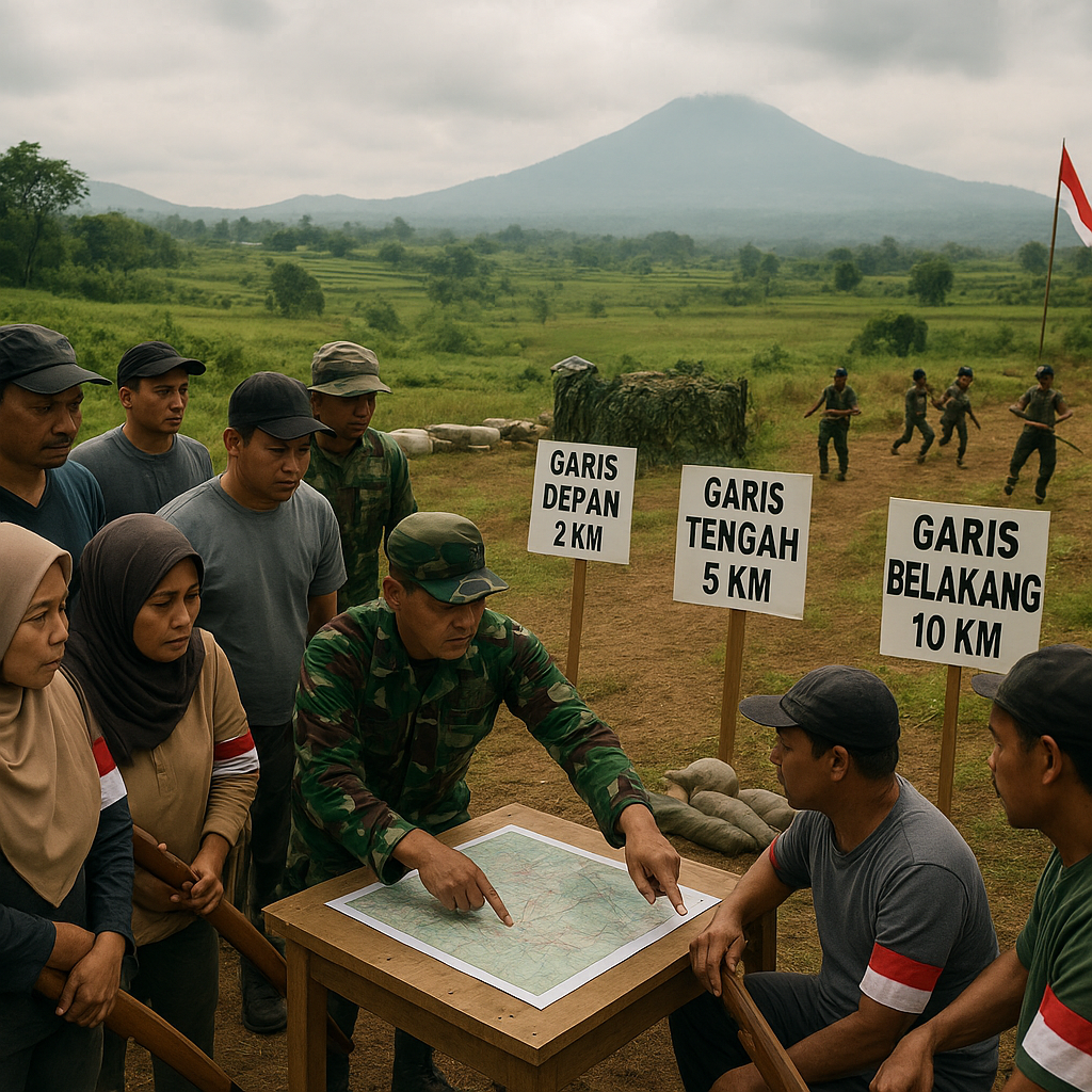 Kodam III/Siliwangi Uji Coba Doktrin Pertahanan Rakyat Semesta di Garut