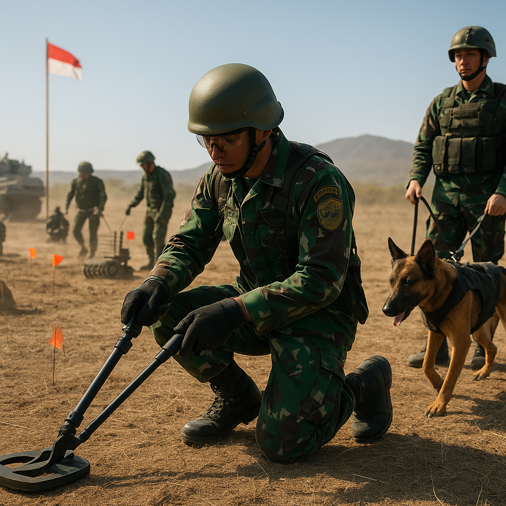 Bedah Prosedur Counter-IED dan Mine Clearing oleh Detasemen Zeni TNI AD dalam Latihan 'Sapu Ranjau'