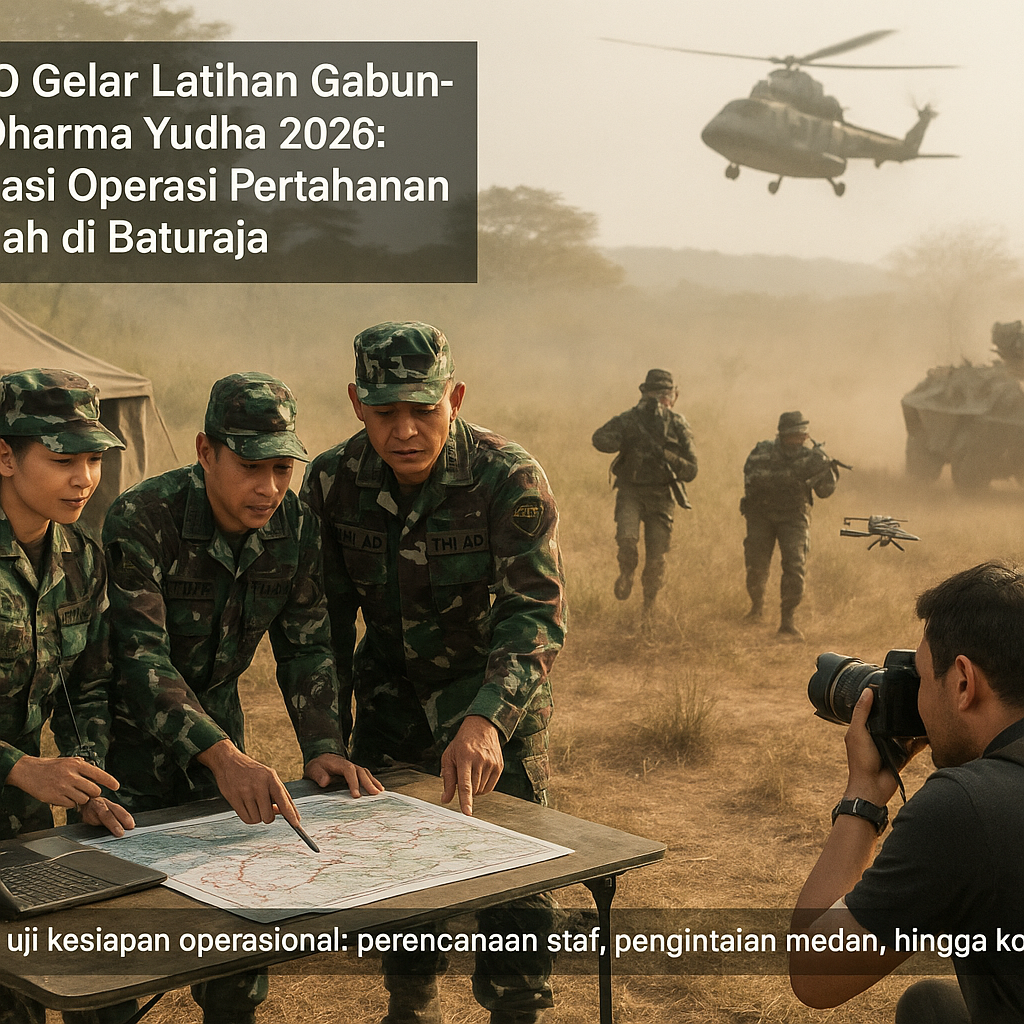 TNI AD Gelar Latihan Gabungan Dharma Yudha 2026: Simulasi Operasi Pertahanan Wilayah di Baturaja