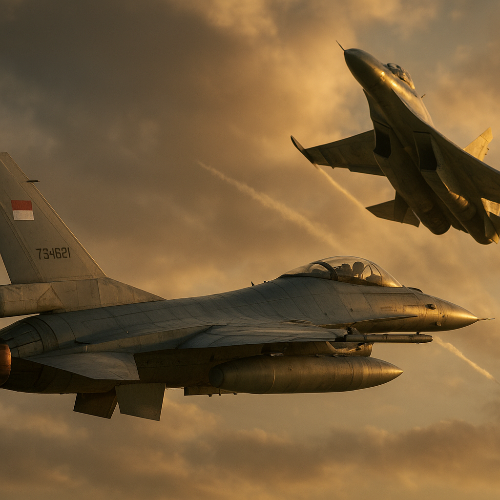 TNI AU Latihan Tempur Udara 'Elang Nusantara': Skenario Dogfight dan BVR dengan F-16 dan Su-27