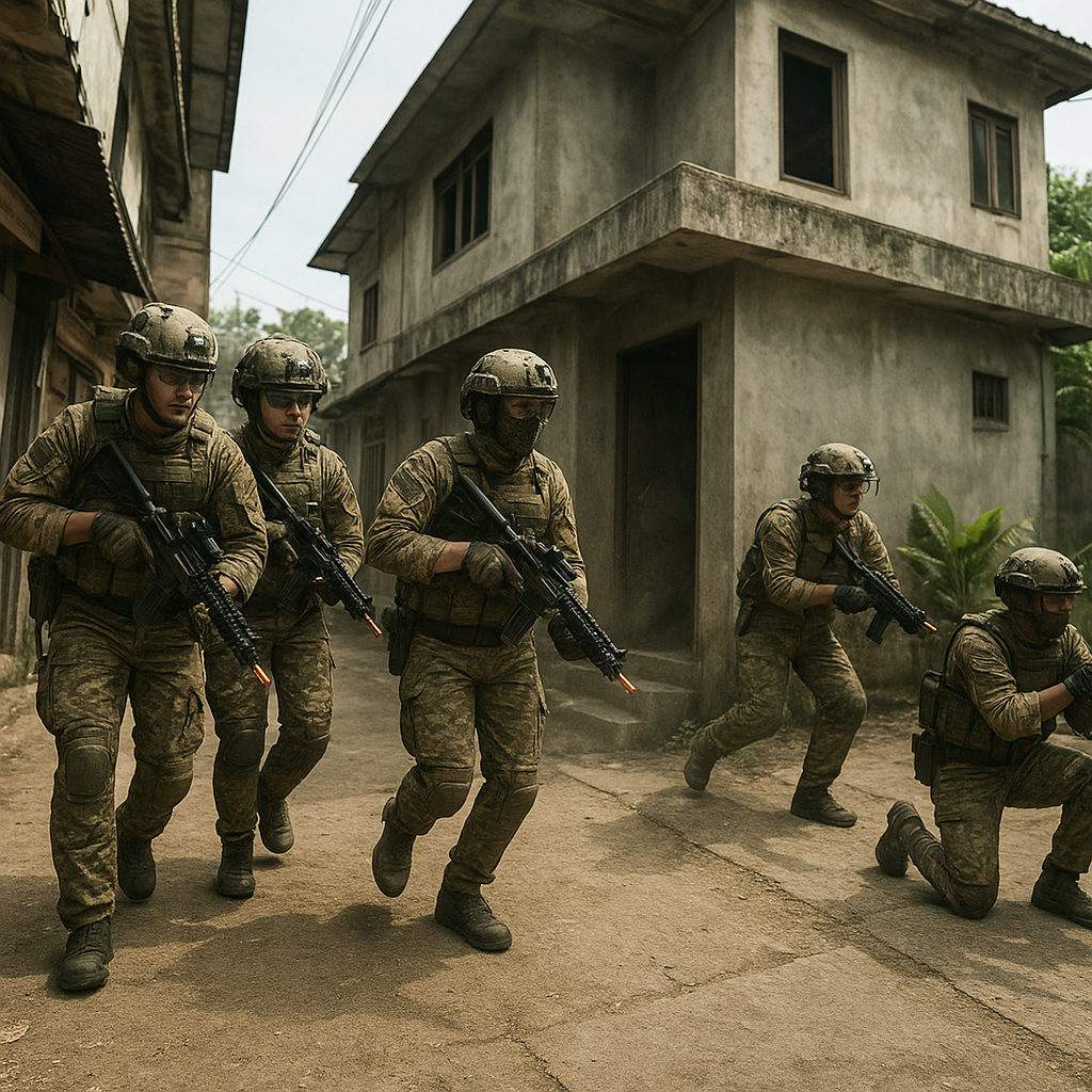 Komunitas Militer Indonesia Gelar Simulasi Airsoft Bertema Operasi Kota di Sentul