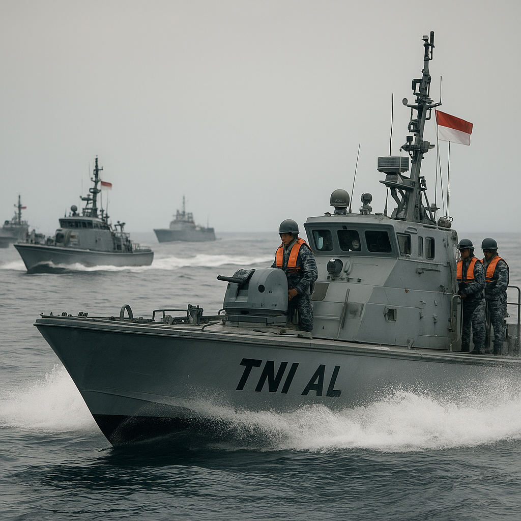 TNI AL Gelar Latihan Patroli Kapal Cepat Rudal dengan Skema Penyergapan Multi-Arah