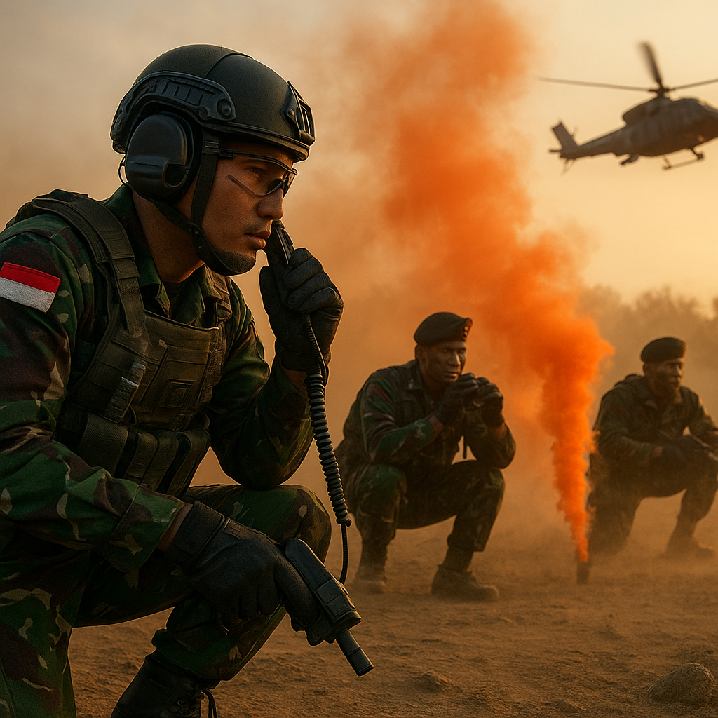 Simulasi Bantuan Tempur Udara Dekat (Close Air Support) dalam Latihan TNI AU bersama Pasukan Khusus