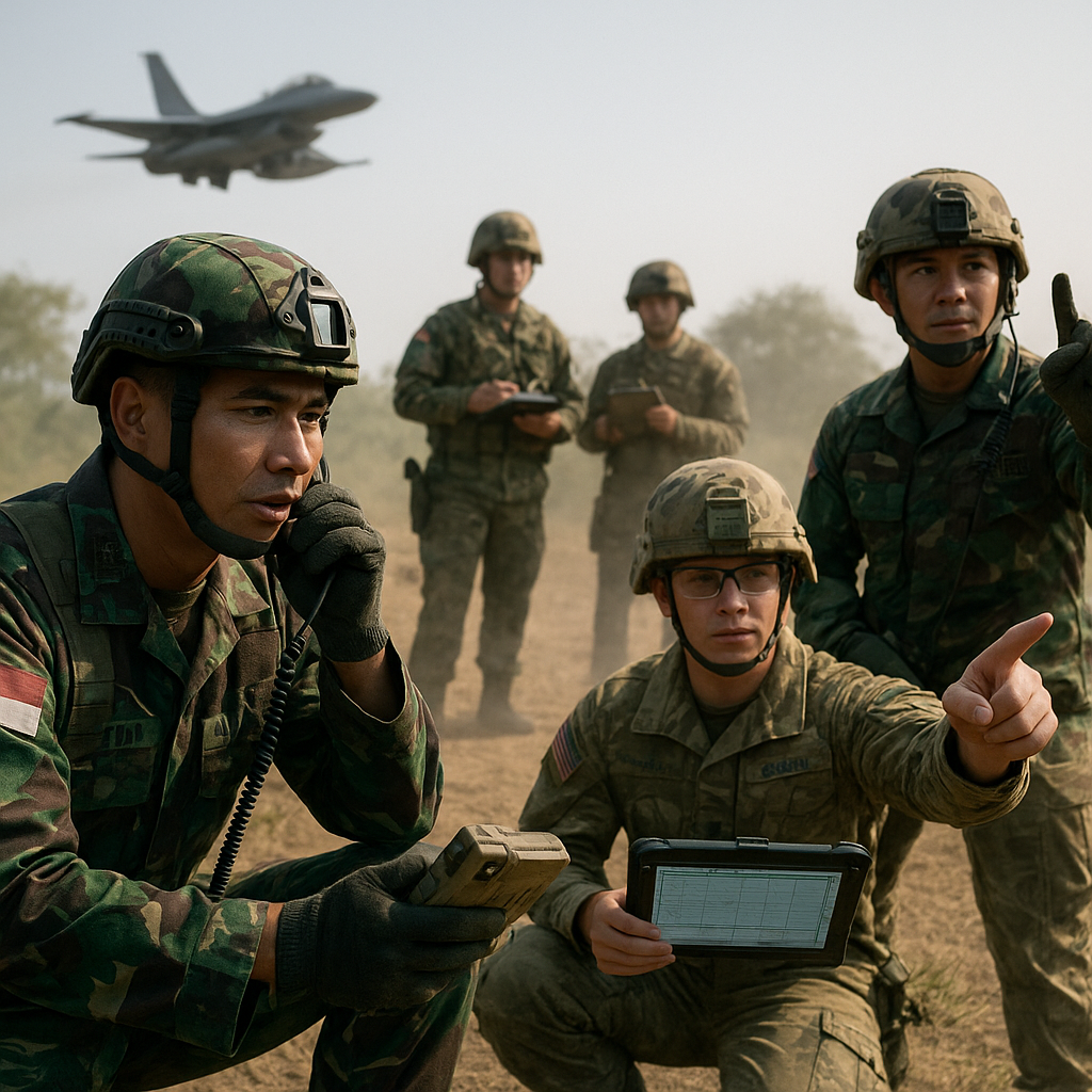 TNI Melaksanakan Latihan Cross Training dengan Pasukan AS dalam Operasi Joint Terminal Attack Controller (JTAC)