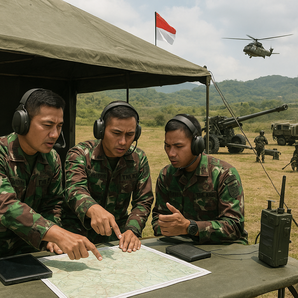 Latihan Integrated Fire Support TNI AD: Koordinasi Artileri, Mortir, dan Dukungan Udara dalam Serangan Terkoordinasi