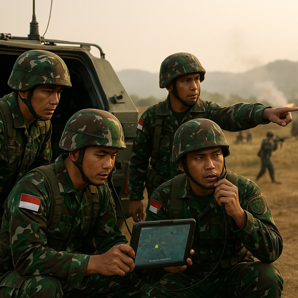 Uji Coba Sistem Komunikasi Taktikal 'TacLink' Brigade Infanteri 1: Integrasi Data Real-Time di Medan Tempur