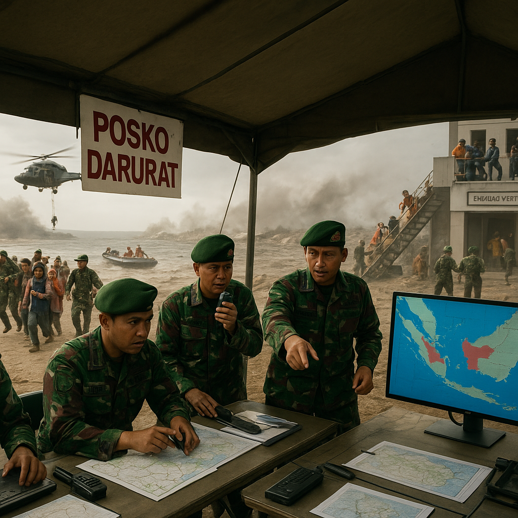 TNI gelar simulasi penanggulangan bencana megathrust di tiga provinsi