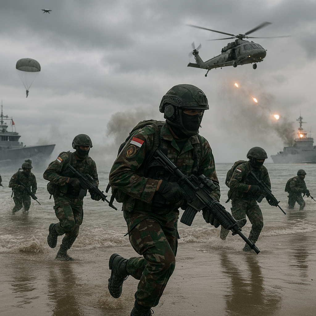 TNI AD Gelar Latihan Cakra-Yudha IX: Bedah Simulasi Serangan Amfibi Batalyon Raider