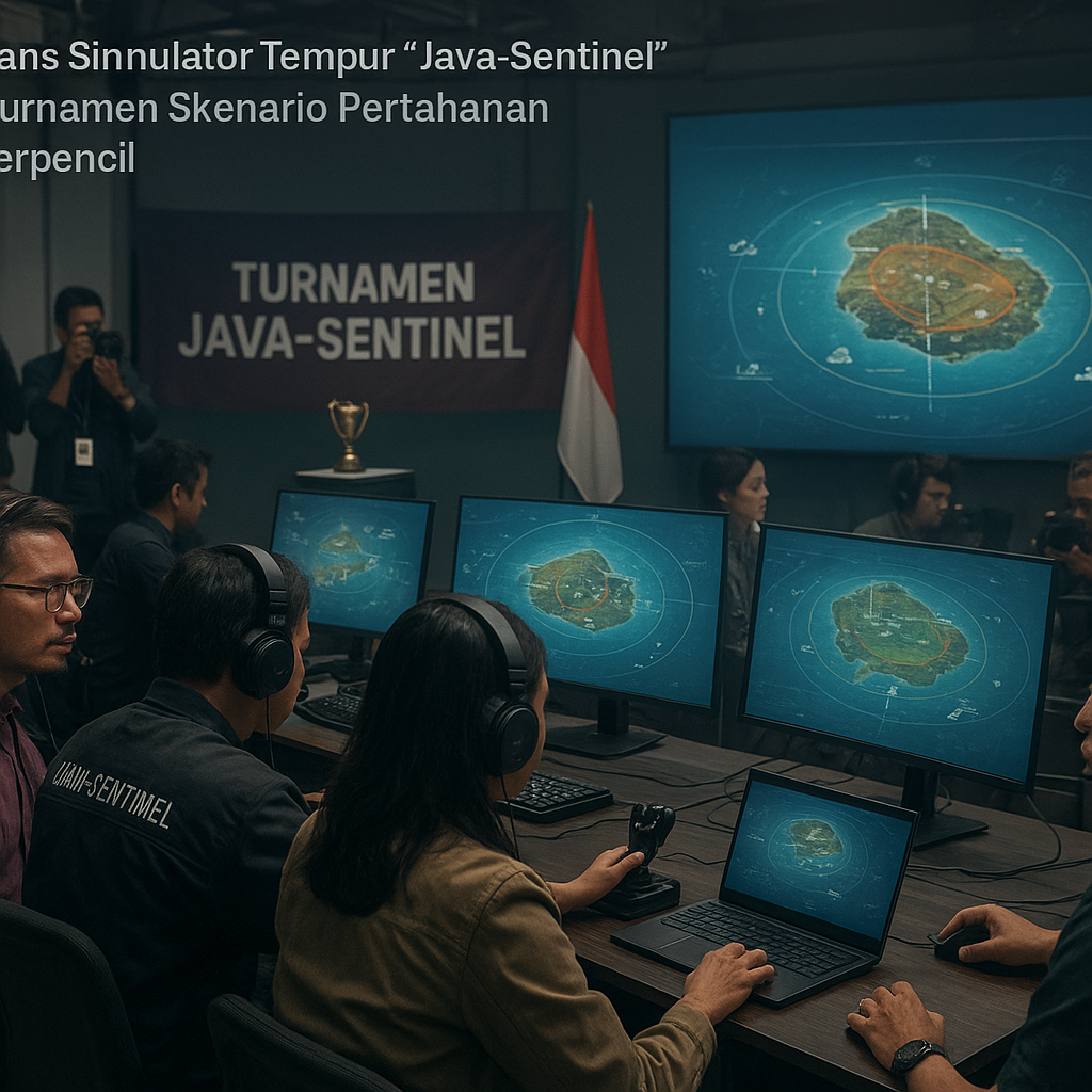 Komunitas Simulator Tempur 'Java-Sentinel' Gelar Turnamen Skenario Pertahanan Pulau Terpencil