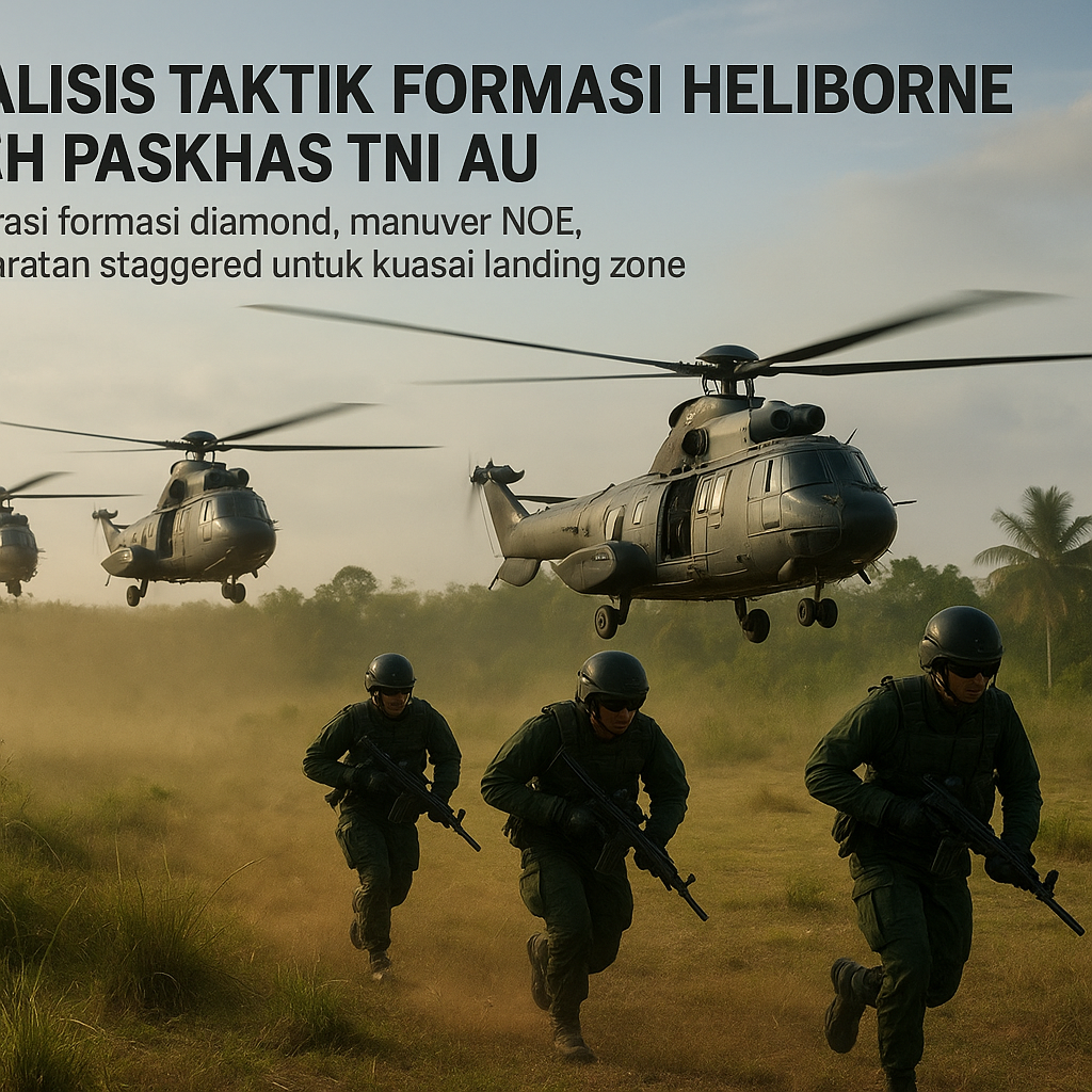 Analisis Taktik Formasi Heliborne oleh Paskhas TNI AU dalam Operasi Udara ke Darat