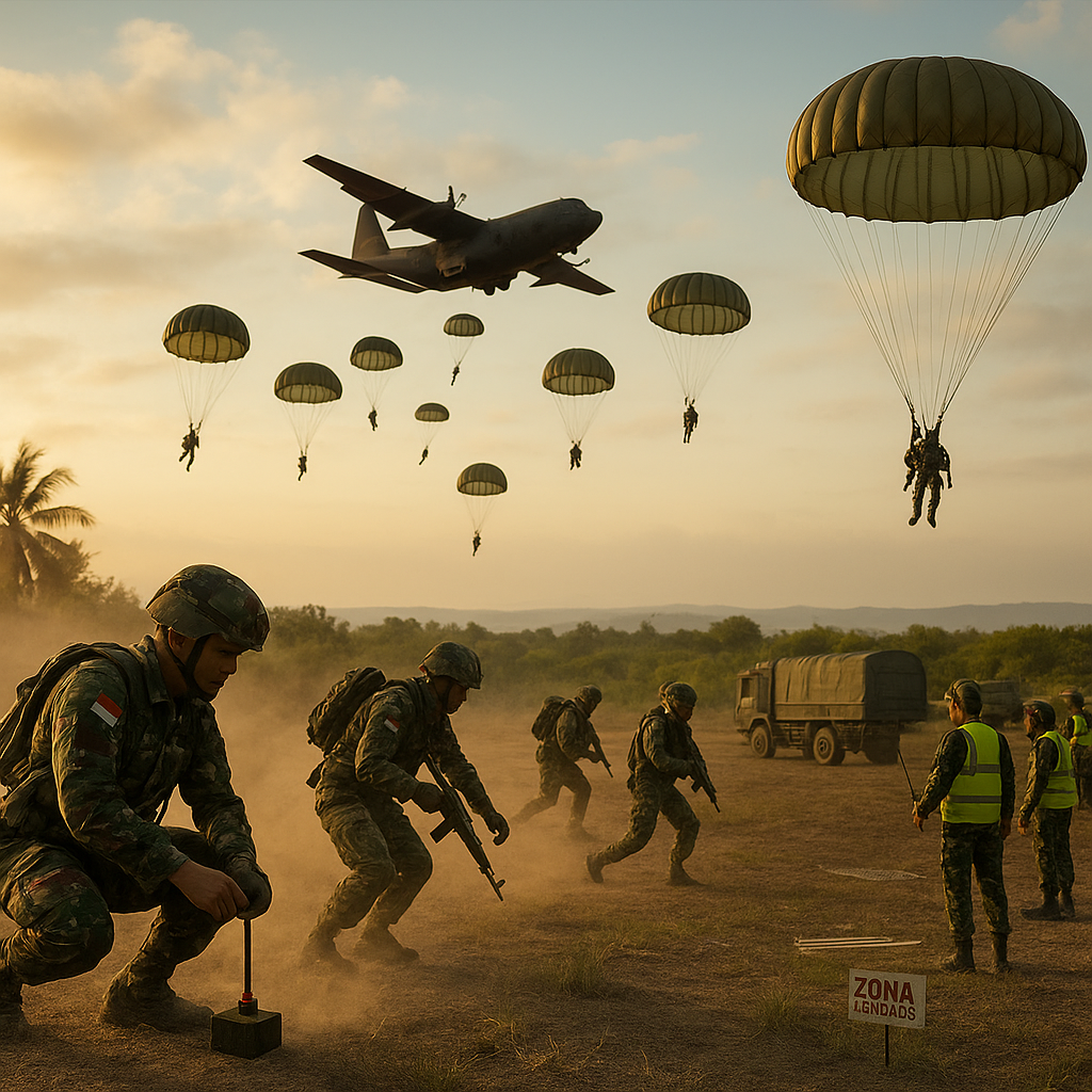 Analisis Taktik Airborne Operation dengan Focus pada Jump Sequence dan Landing Zone Control