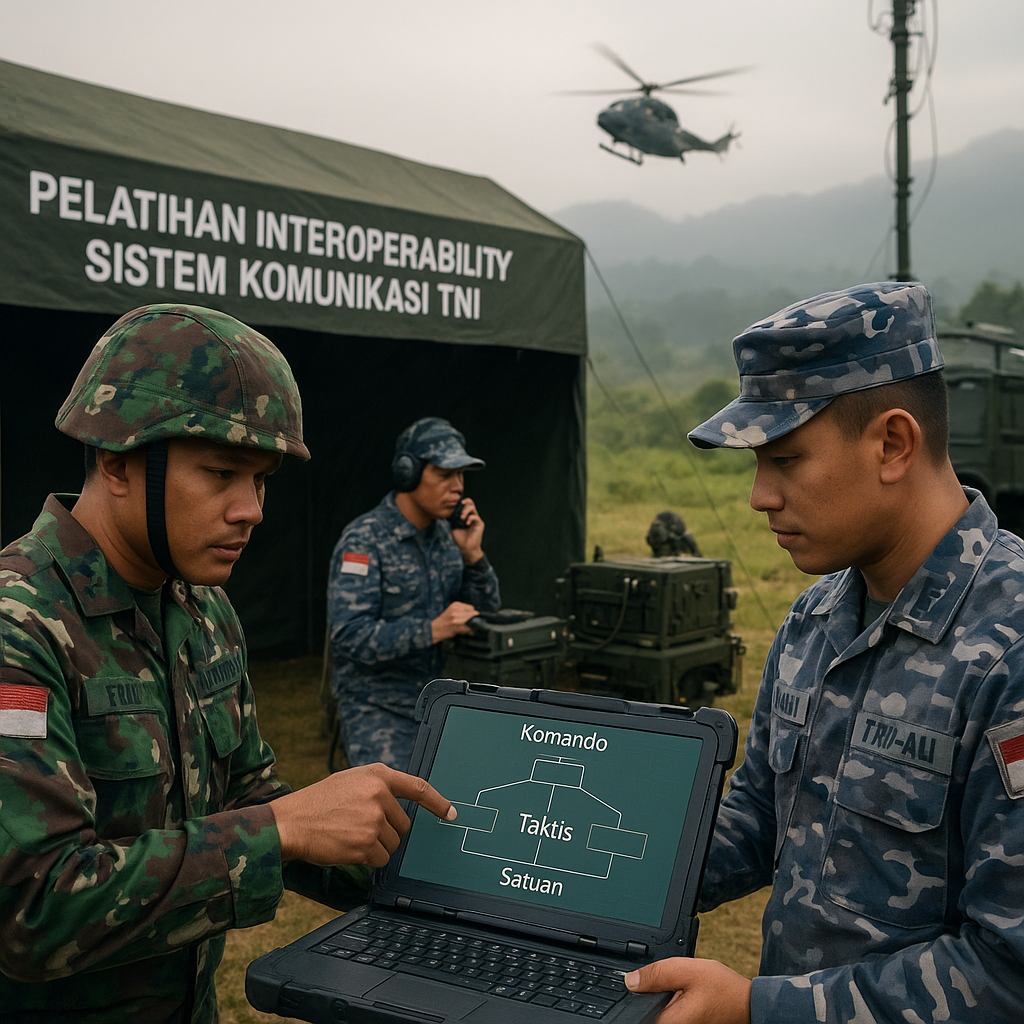 Pelatihan Interoperability Sistem Komunikasi TNI dalam Scenario Multi-Matra