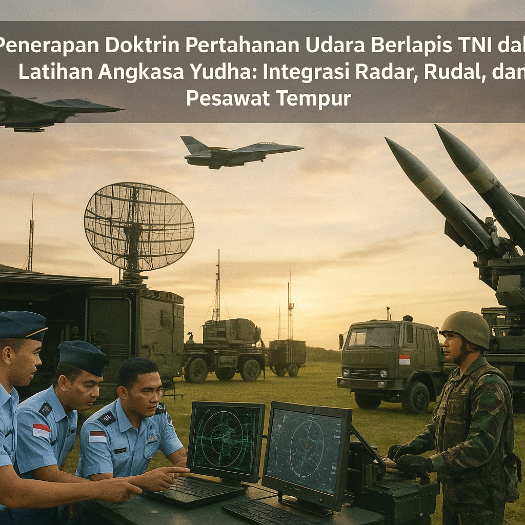 Penerapan Doktrin Pertahanan Udara Berlapis TNI dalam Latihan Angkasa Yudha: Integrasi Radar, Rudal, dan Pesawat Tempur