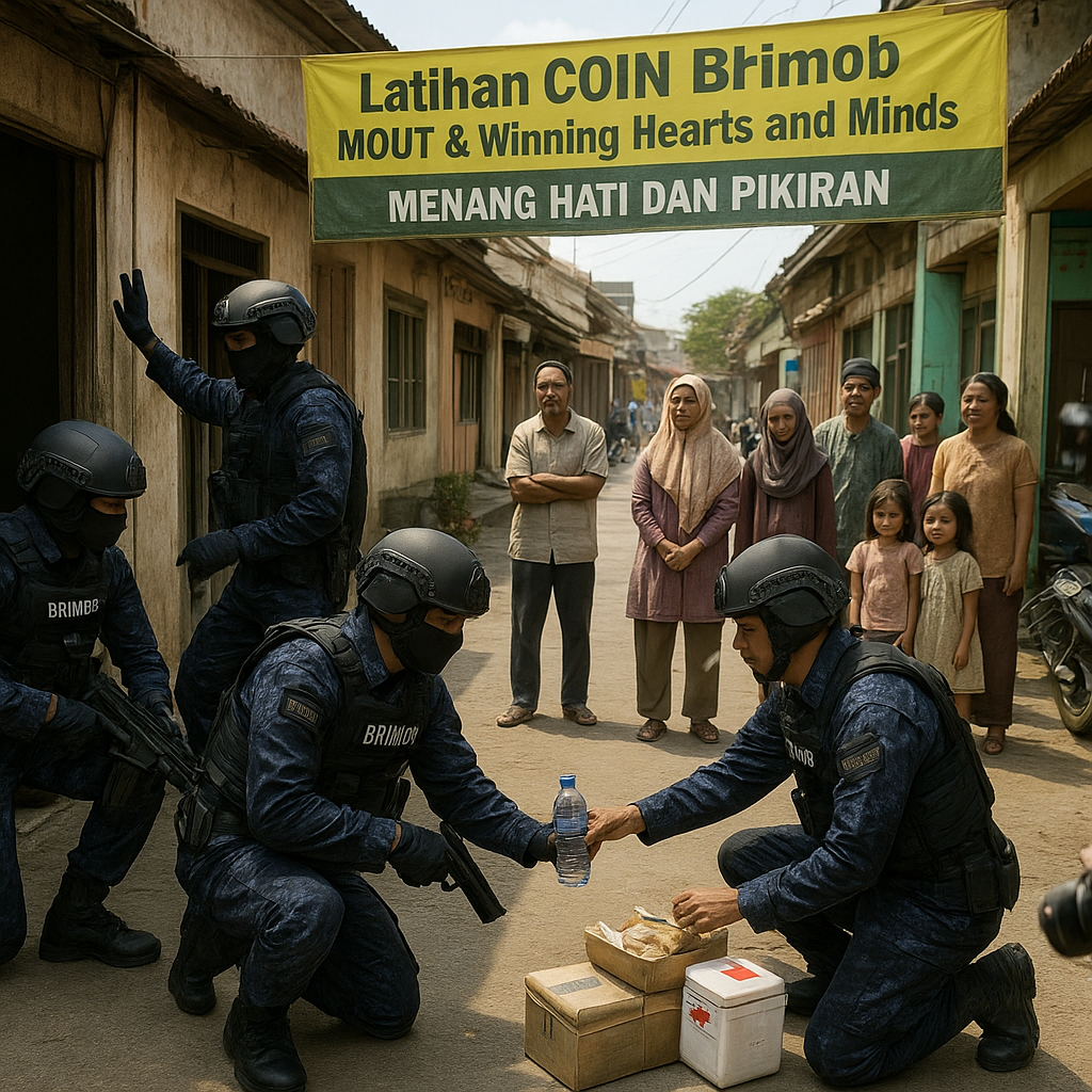 Latihan Kontra-Pemberontakan (COIN) Brimob: Taktik Military Operations in Urban Terrain (MOUT) dan Winning Hearts and Minds