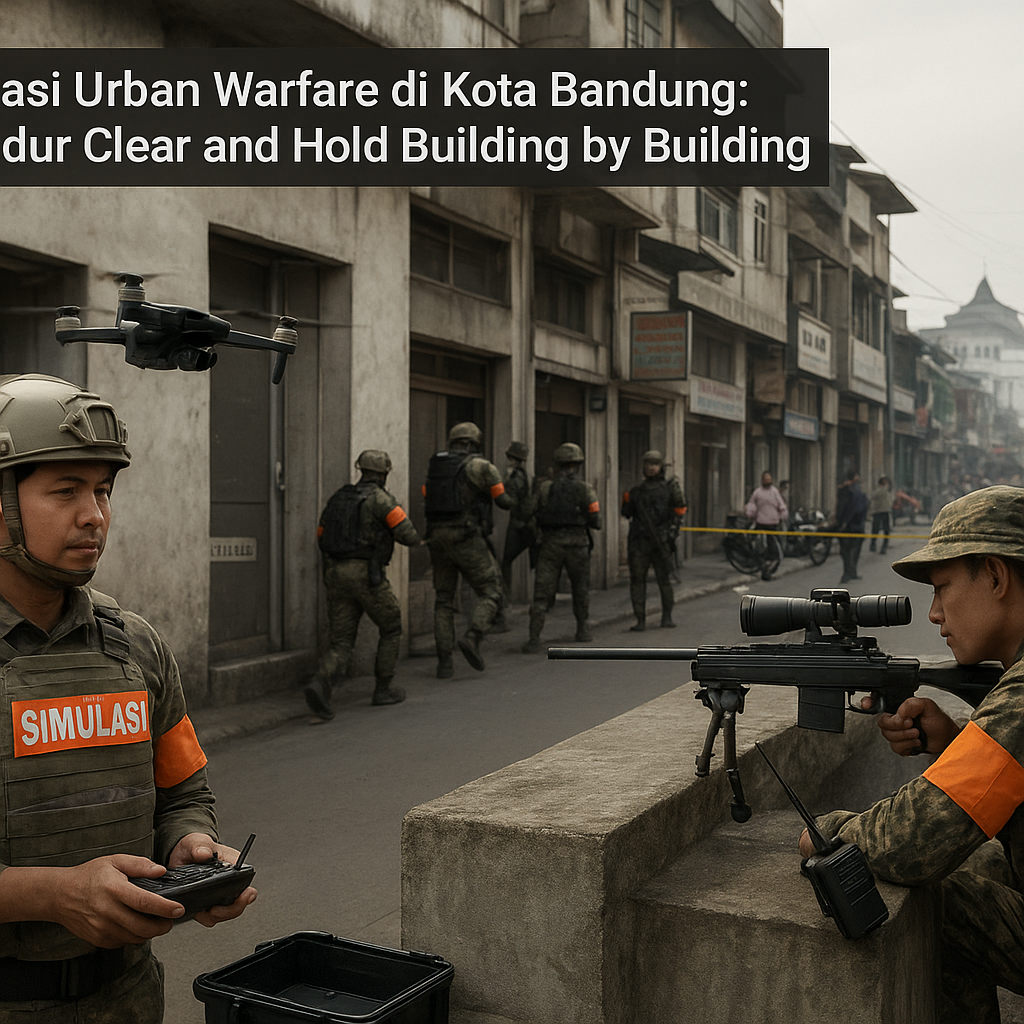 Simulasi Urban Warfare di Kota Bandung: Prosedur Clear and Hold Building by Building