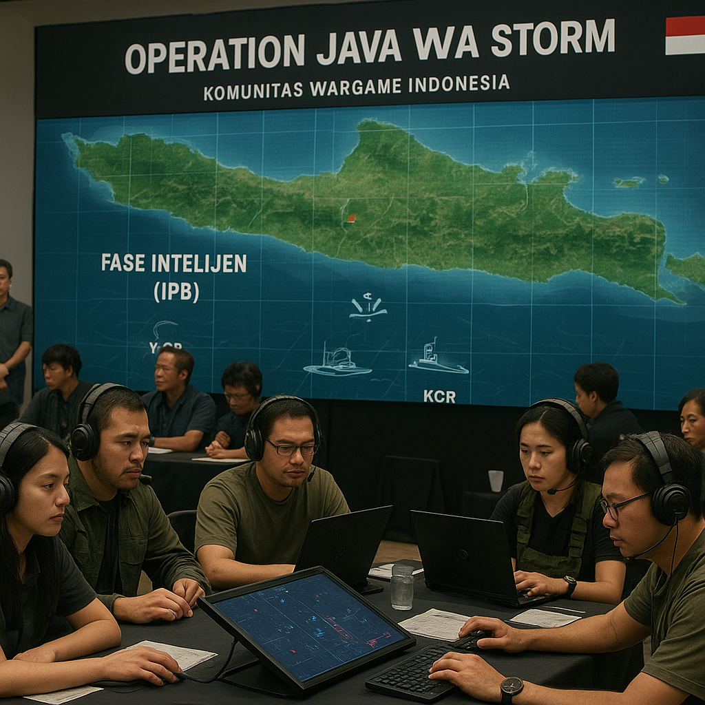 Komunitas Wargame Indonesia Gelar Turnisi 'Operation Java Storm': Simulasi Konflik Konvensional di Peta Digital
