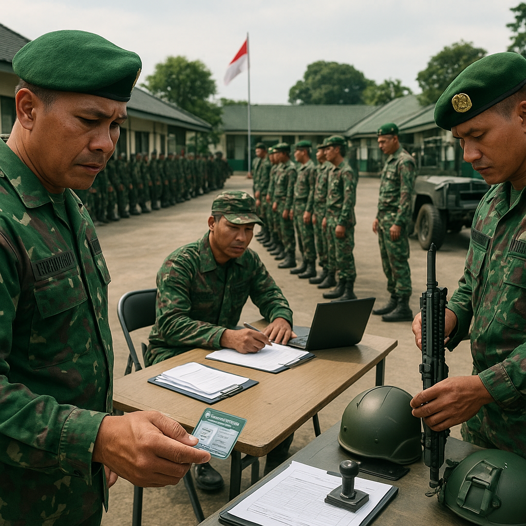 Pasintel Yonangmor 1 Mar Laksanakan Sidak untuk Tingkatkan Kedisiplinan Prajurit
