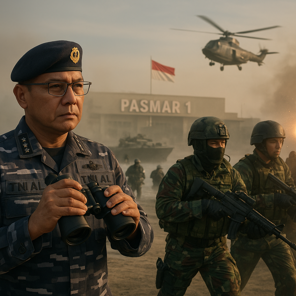 Kasal Uji Kesiapsiagaan Marinir Lewat Sidak Senyap di Pasmar 1