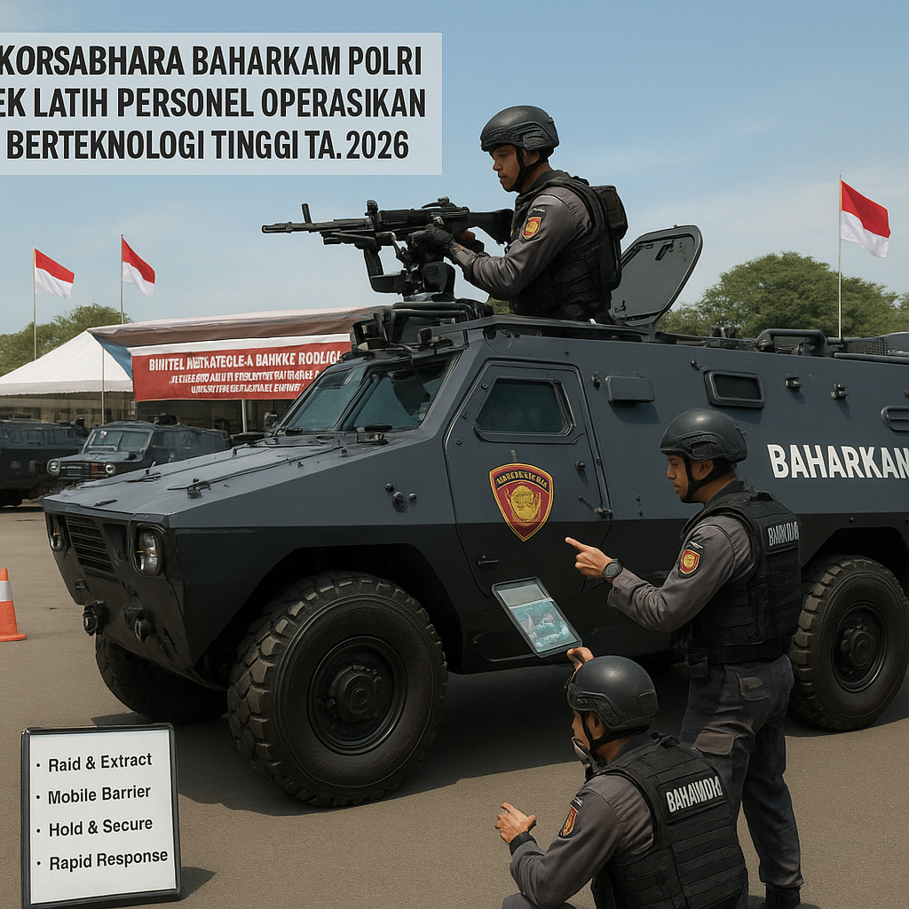Ditsamapta Korsabhara Baharkam Polri Gelar Bimtek Latih Personel Operasikan Rantis APC Berteknologi Tinggi TA. 2026