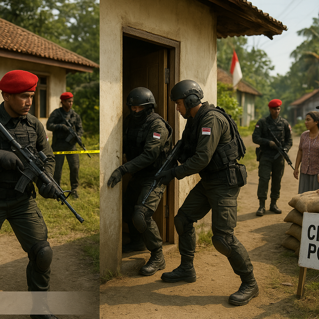 Simulasi Counter-Insurgency Kopassus: Prosedur Clear-Hold-Build dalam Operasi Pengamanan Wilayah