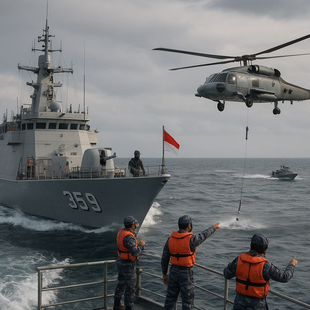 Bedah Taktik Patroli Anti-Submarine Warfare (ASW) TNI AL: Skema Coordinated Search & Engagement dengan Kapal dan Helikopter