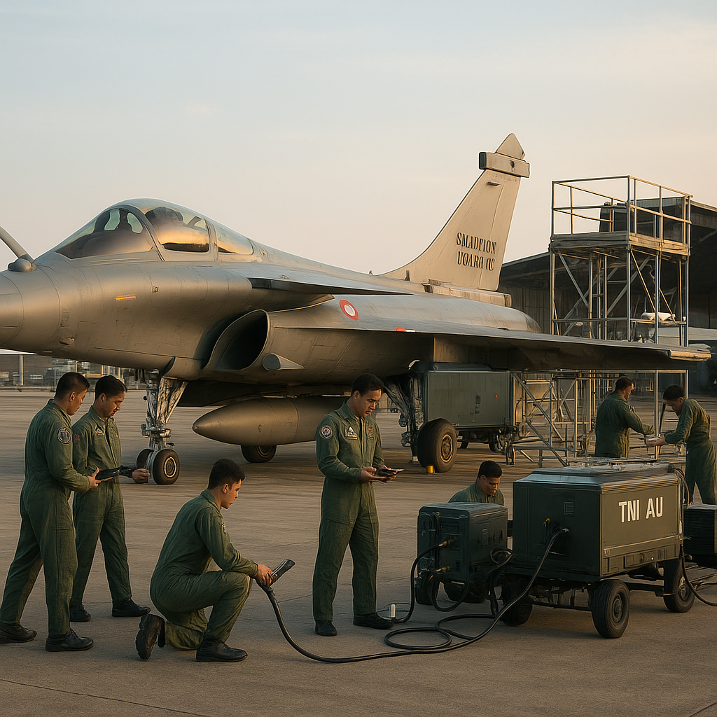 TNI AU siapkan kelengkapan infrastruktur Rafale di Skadron Udara 12