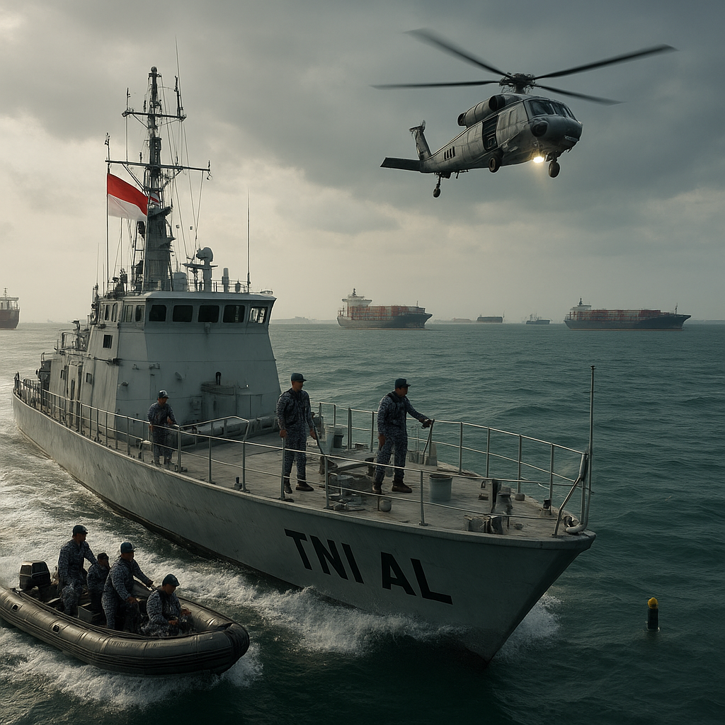 Patkor Indosin-26 Digeber: TNI AL Perkuat Sinergi di Jalur Laut Paling Sibuk Dunia