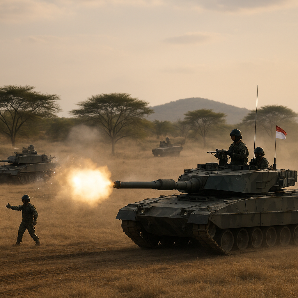 Evaluasi Kinerja Tank Medium Harimau dalam Latihan Manuver Mekanis 'Gajah Mada 2026'