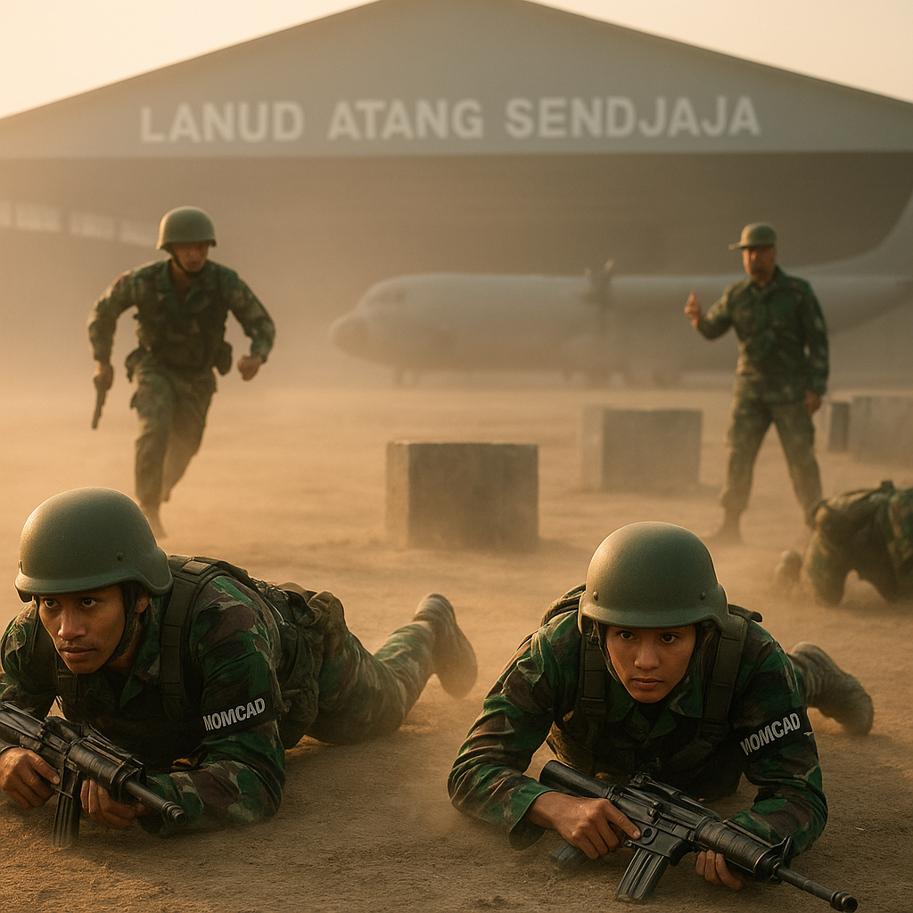 ASN Komcad Jalani Latihan Simulasi Tempur di Lanud Atang Sendjaja