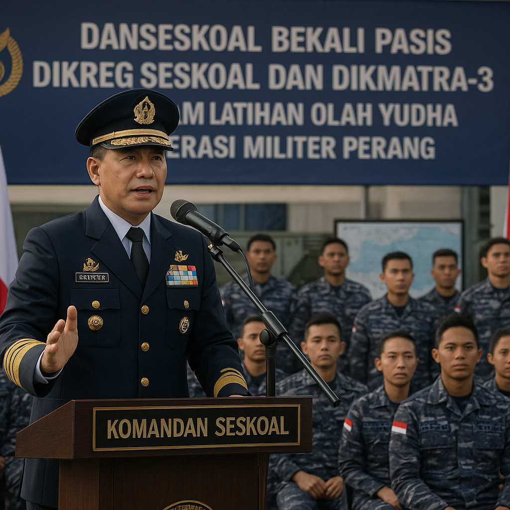 Danseskoal Bekali Pasis Dikreg Seskoal dan Dikmatra-3 dalam Latihan Olah Yudha Operasi Militer Perang