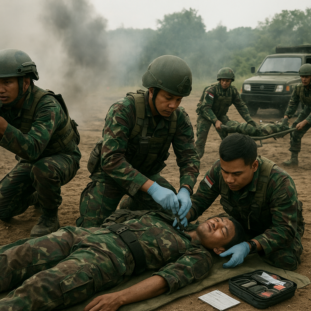 Pelatihan Tactical Combat Casualty Care (TCCC) untuk Batalyon Infanteri 732