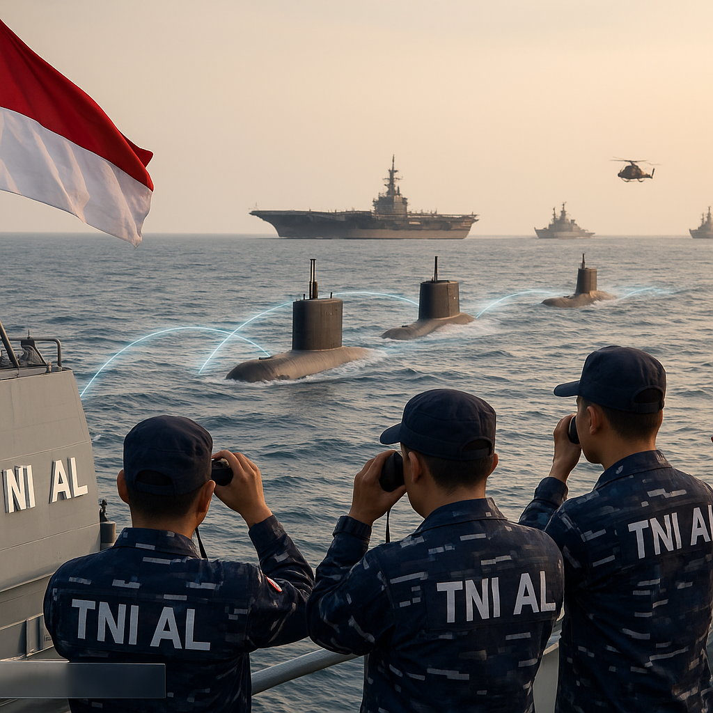 Simulasi Penyerangan Kapal Induk oleh Kapal Selam TNI AL: Prosedur ‘Wolfpack’ dalam Latihan AUMEX