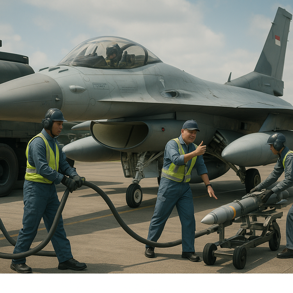 TNI AU Latih Prosedur 'Hot Refueling' dan 'Weapons Loading' Terintegrasi untuk Meningkatkan Sortie Rate