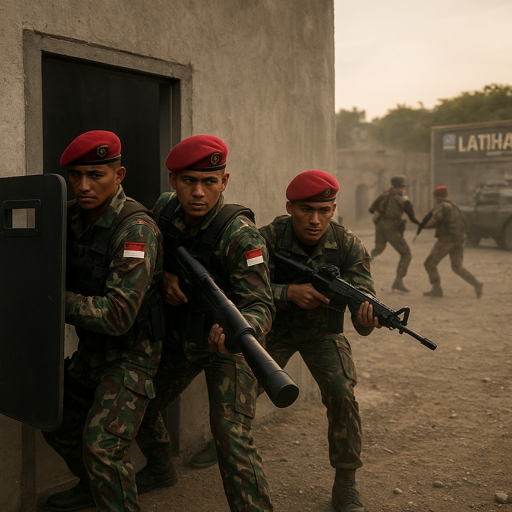 Latihan Close Quarter Battle (CQB) Kopassus: Teknik Breaching dan Room Clearing Bertahap