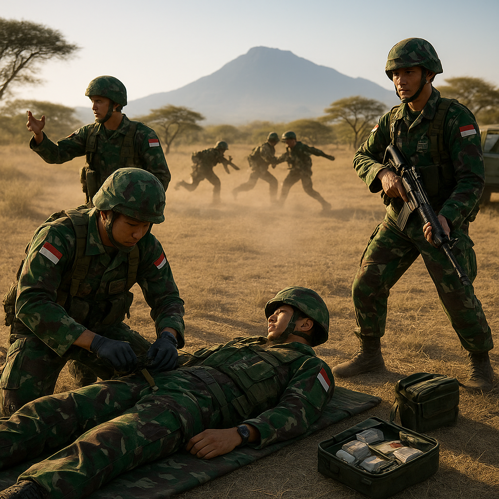 Prajurit Yonif 3 Marinir Asah Naluri Tempur Lewat Latihan Tuspur dan Simulasi PTKT di Baluran