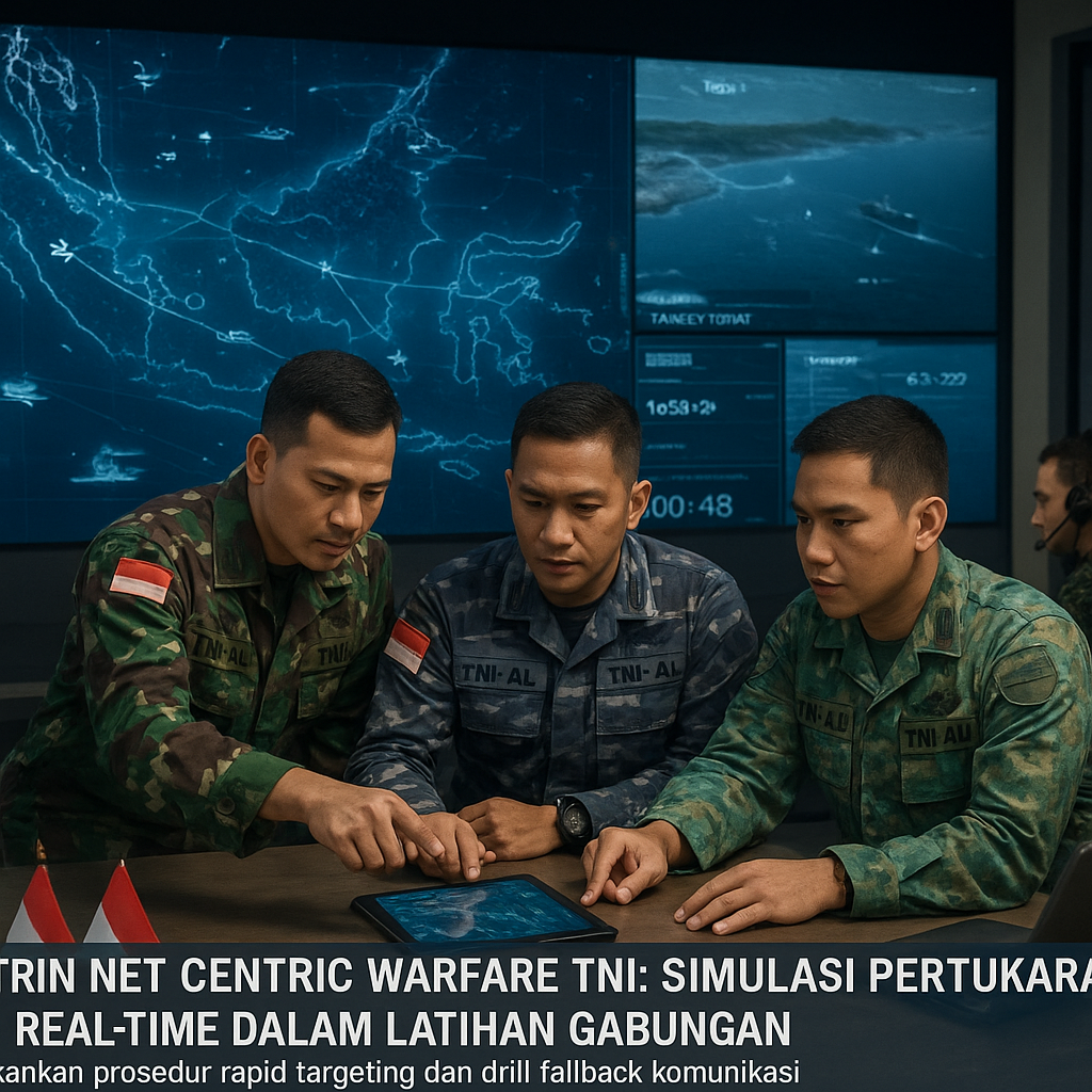 Doktrin Net Centric Warfare TNI: Simulasi Pertukaran Data Real-Time dalam Latihan Gabungan