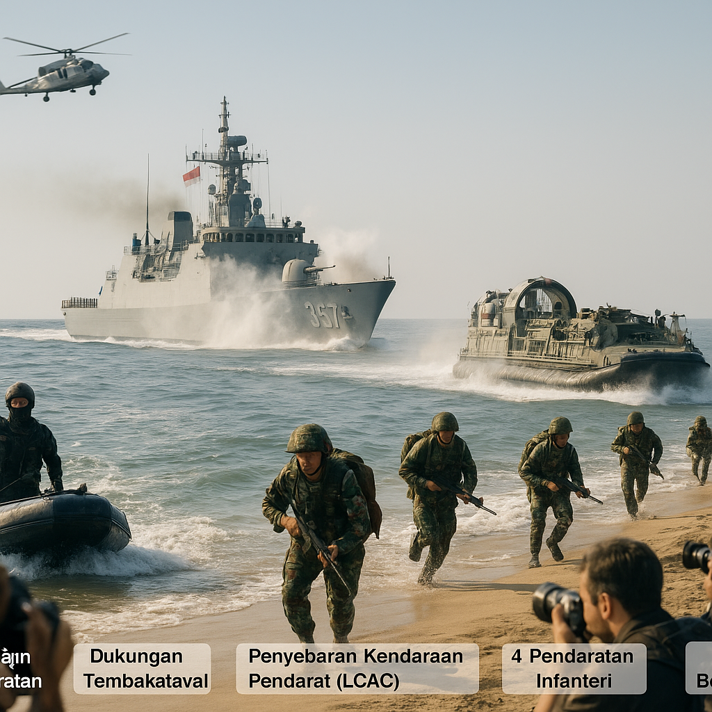 Simulasi Amphibious Landing Operation dengan Fase Sequential