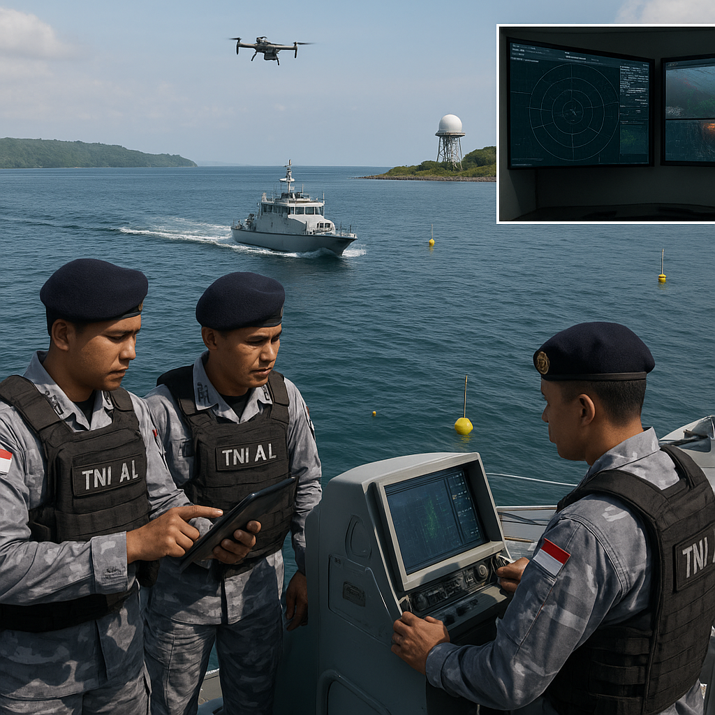 TNI AL Gelar Latihan Simulasi Pengamanan Alur Laut Kepulauan dengan Sistem Sensor Multi-Layer