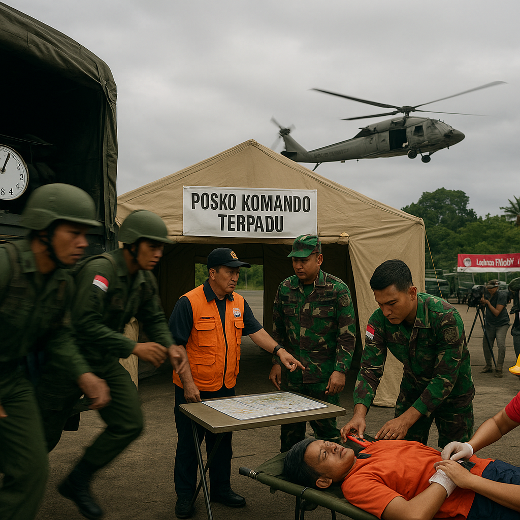 Penerapan Doktrin Rapid Deployment dalam Latihan Tanggap Bencana TNI AD
