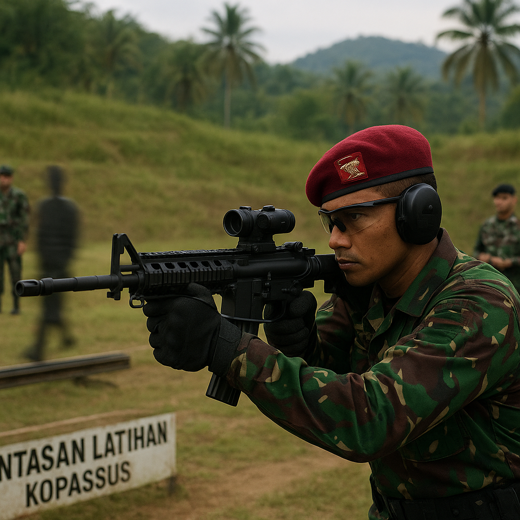 Pelatihan Advanced Marksmanship untuk Personel Kopassus dengan Scenario Moving Target