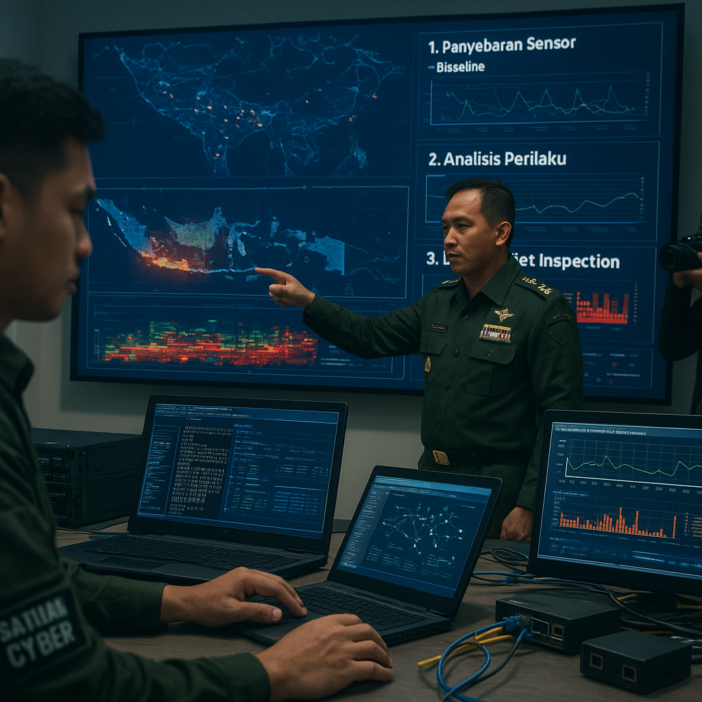Simulasi Cyber Defense Operation oleh Satuan Cyber TNI: Teknik Network Threat Hunting