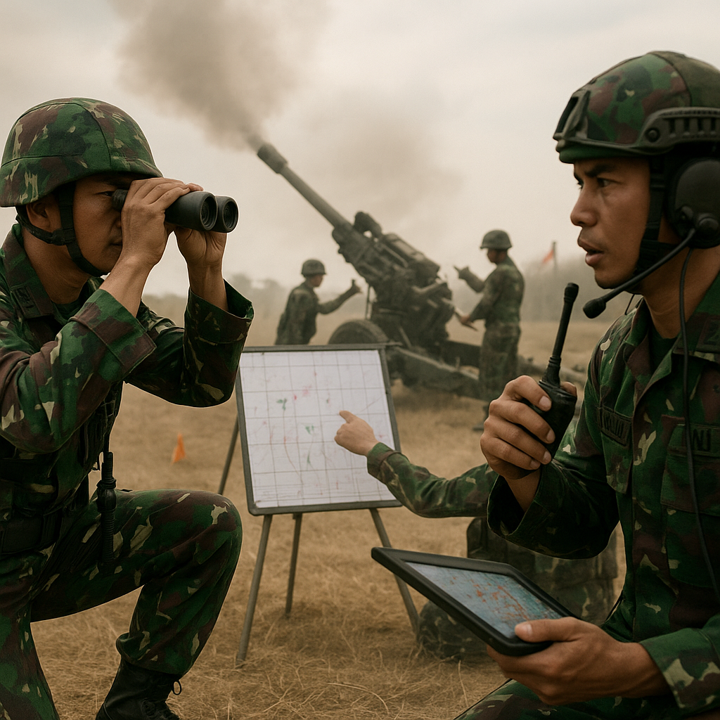 Bedah Taktik Artillery Support dalam Latihan TNI AD: Prosedur Call for Fire dan Adjust Fire